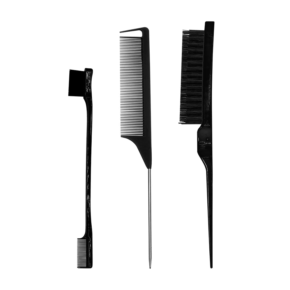 Pro Pointed Tail Salon Hairdressing Hair Styling Anti-static Comb Hair Brush Steel Needle Pin Rat Tail Combs Barber Accessories dylinoshop