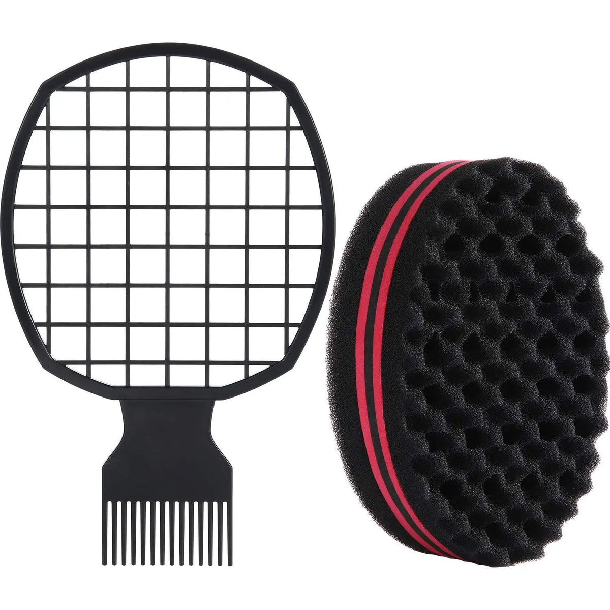 Barber Shop Men Hair Braider Twist Sponge Gloves African Hair Styling Fork Comb Hair Curls Foam For Salon Hairdressing Tools dylinoshop