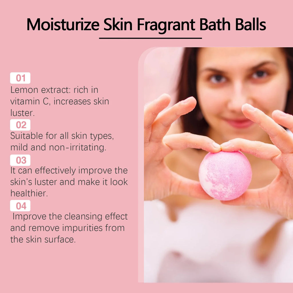 Lavender Bubble Bath Balls Long Lasting Fragrance Improve Exfoliating Foot Odor Cleanse Relax Stress Moisturizing Salt Bath Ball
