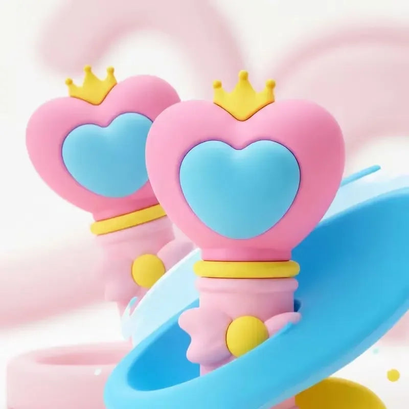 1 Portable Refillable Spray Bottle Heart-Shaped Wand Sprayer Mini Makeup Hydrating Spray Cute Travel Essential Dispensing Bottle