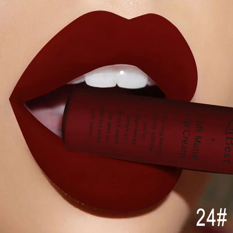 QiBest Matte Liquid Lipstick, Waterproof Long-Lasting Lip Color dylinoshop