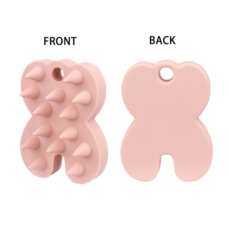 Silicone Shampoo Brush Head Scalp Massage Comb Hair Root Itching Clean The Scalp Thoroughly Body Massage Brush Bath Brush dylinoshop