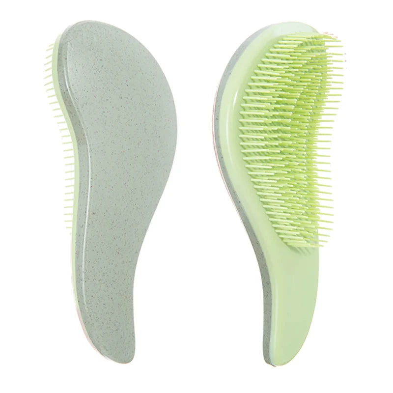 1pcs Magic Detangling Hairbrush Soft Wheat Straw Scalp Massage Comb Anti-static Gentle Grooming Brush Salon Hair Styling Brush dylinoshop