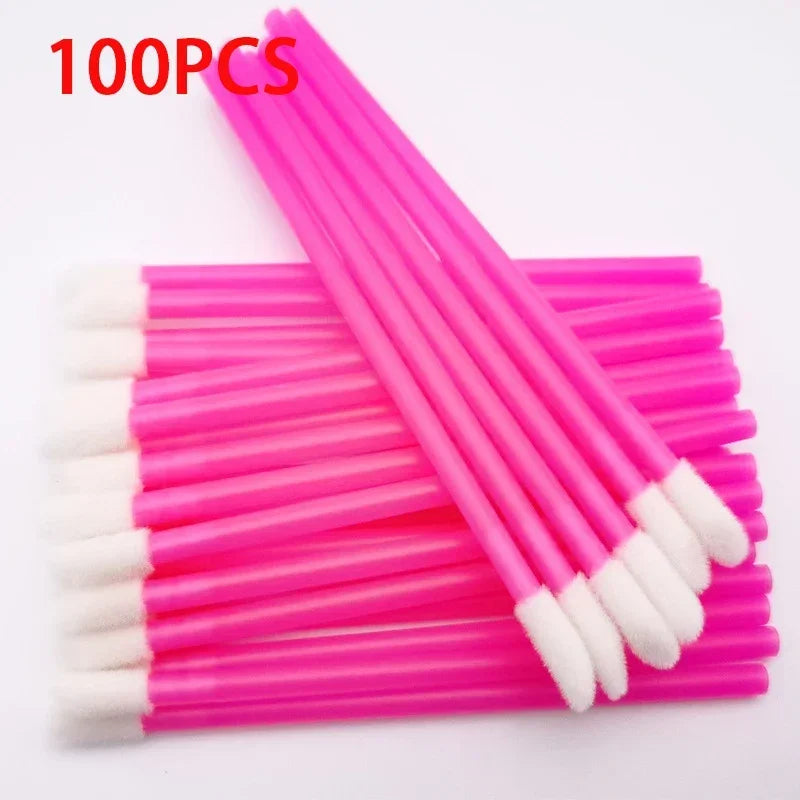 Disposable Lip & Mascara Applicator Brushes – 100-Piece Cosmetic Wand Set dylinoshop