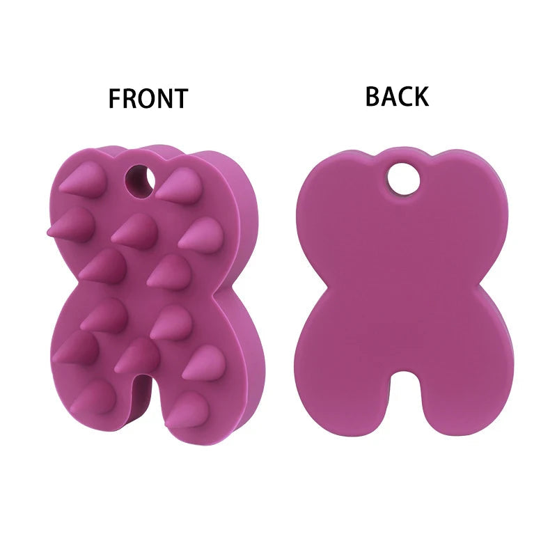 Silicone Shampoo Brush Head Scalp Massage Comb Hair Root Itching Clean The Scalp Thoroughly Body Massage Brush Bath Brush dylinoshop