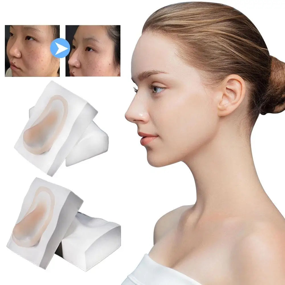 Silicone Fake Nose Cosplay Kit Professional Comic Makeup Special Effects Tools Kit Reusable Silicone Raise Nose Fake Nose Kit