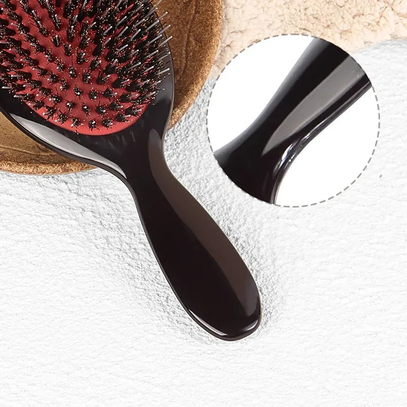 1pc Professional Salon Hair Brush, Detangling Comb & Scalp Massager, Hairdressing Styling Tool for Women, Barber Hairbrush dylinoshop