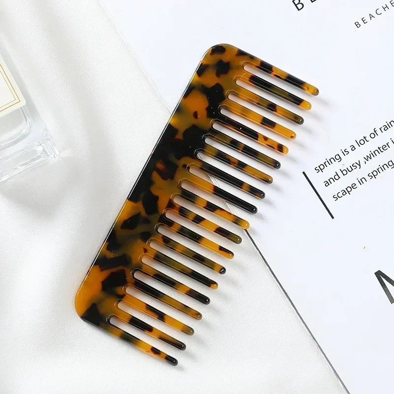 Wide Teeth Acetate Hair Combs Anti-static Massage Hair Brush Hairdressing Colorful Hairdress Salon Styling Traveling Accessories dylinoshop