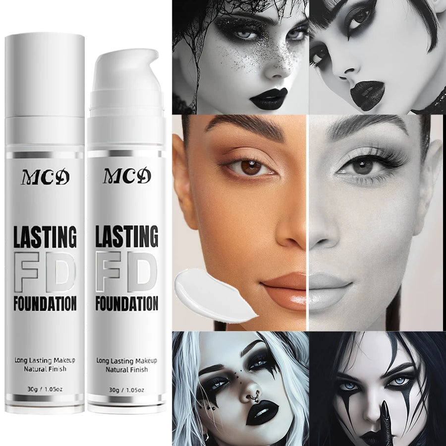 1PC Pure White Liquid Foundation for COS stage Makeup Long-lasting concealer Mixable Pure White Base  Foundation Adjuster Lighte
