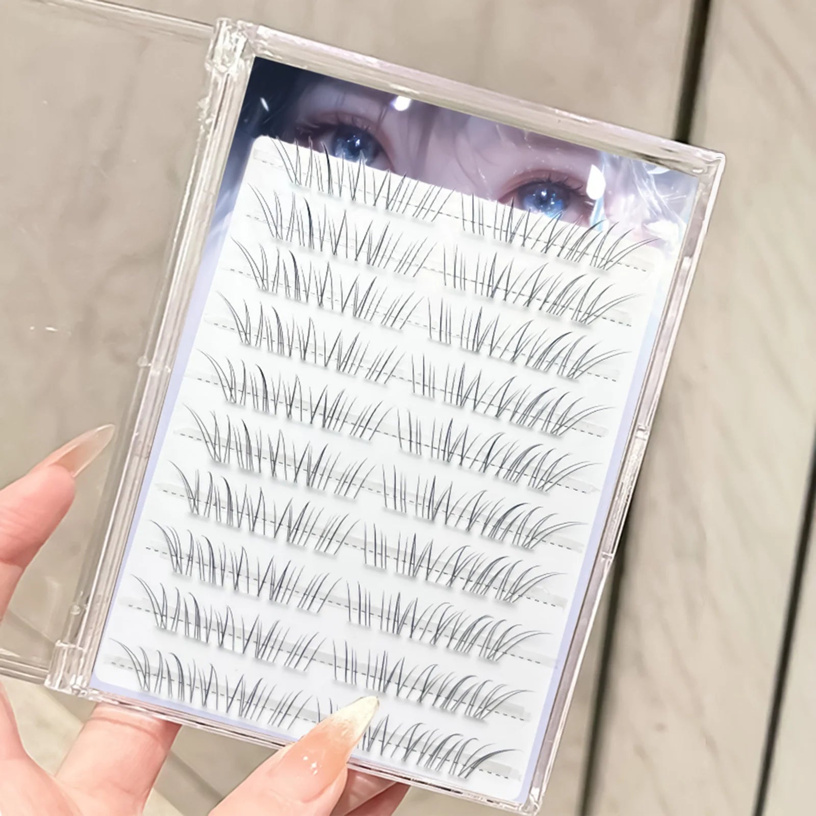 Light Style Foxes Fake Lashes Baby Wind False Eyelash Natural Curl 9-11mm Black Eyelash Extension For Daily Makeup Enlarge Eyes