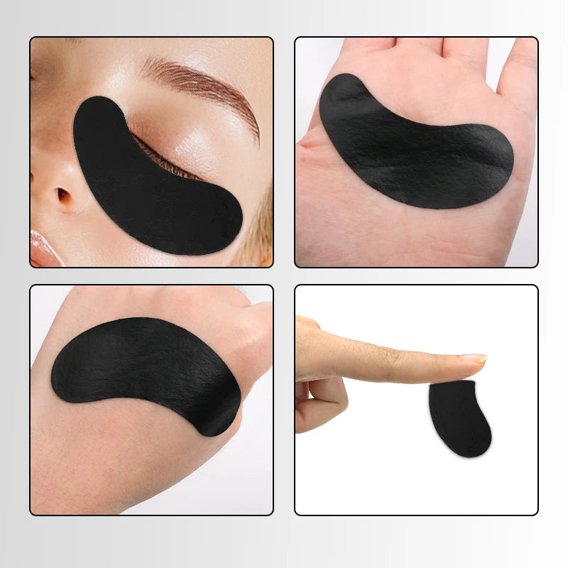 100% obstruction of ultraviolet light Black Pads For Eyelashes Extension Eye Protection Professional Makeup tools 50pairs