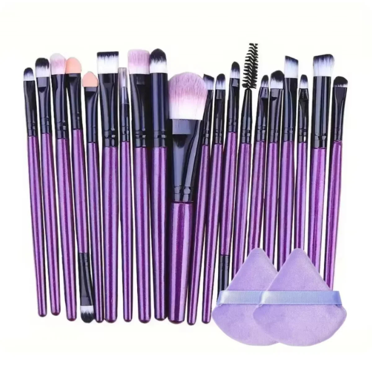 20-Piece Makeup Brush Set – Eyeliner, Blending & Foundation Brushes dylinoshop