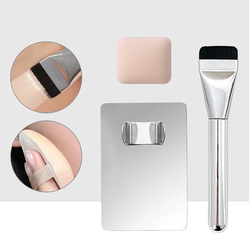3/4/5/6 PCS Makeup Foundation Brush Lipstick Eye Shadow Mixing Palette Stainless Steel with Spatula Rod Color Stick Beauty Tools