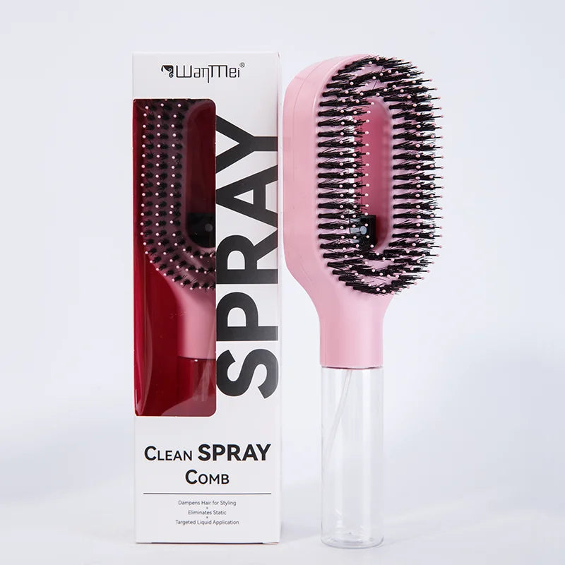 2in1 Sprayer Comb Detangling Scalp Massage Hairbrush with Spray Bottle Essential Oil Water Mist Spray Brush Anti-static Summer dylinoshop