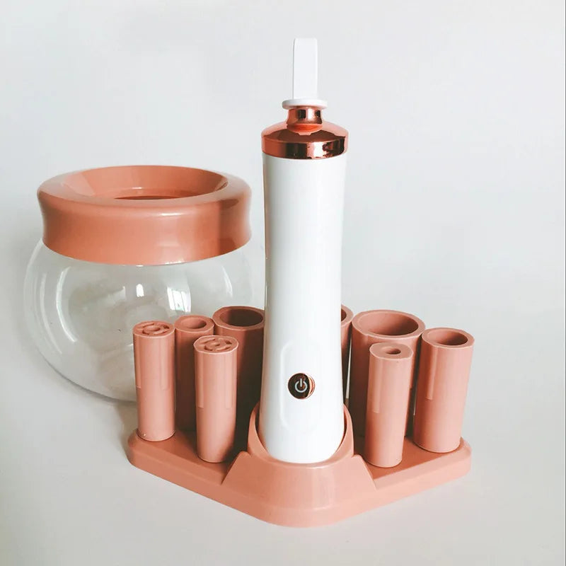 Professional Electric Makeup Brush Cleaner Eyelash Glue Shaker Machine Fast Washing and Drying Make Up Tool Brush Cleaner