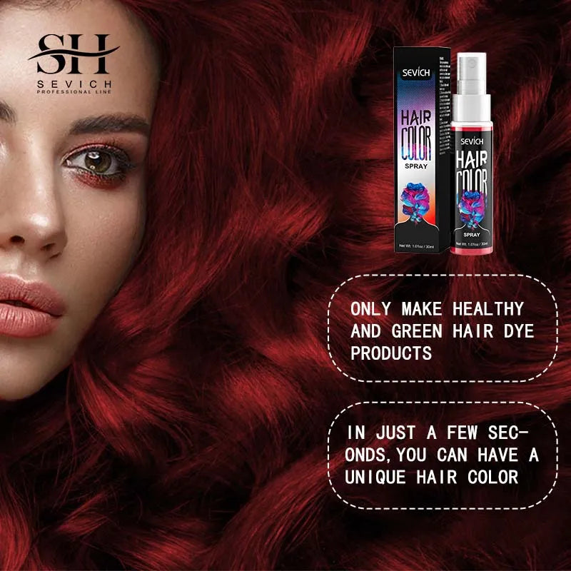 Temporary Hair Color Spray One-Time Hair Dyeing Instant Hair Salon Multi Color Hair Dye Makeup Chalk Washable DIY Party Styling dylinoshop