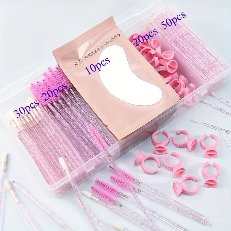 Eyelash Extension Tool Organizer – 5-Grid Storage Box with Cover dylinoshop