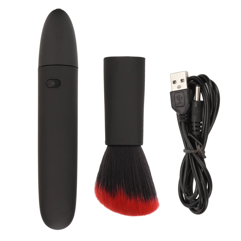 Portable Electric Makeup Brush 10 Gears Rechargeable Adjustable Multifunctional Waterproof Blush Brush for Contouring Highlight