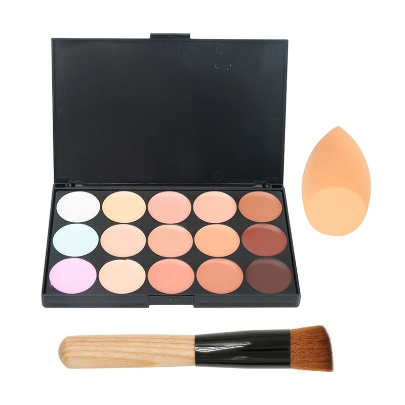 15 Colors Face Concealer Camouflage Cream Contour Palette Maquillaje Profesional Foundation Paleta Concealer dylinoshop