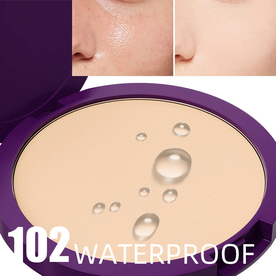 FUNPARK Matte Pressed Powder Foundation – Full Coverage, 24-Hour Wear, 5 Shades dylinoshop