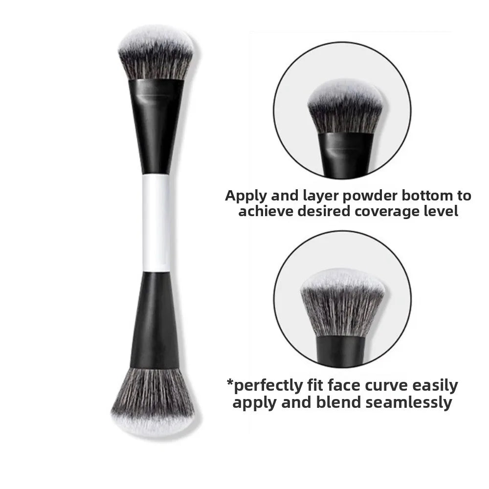 Dual-Ended F4 Contour Face Brush Multi-purpose High Coverage Eyeshadow Concealer Brushes Cosmetic Beauty Makeup Brushes