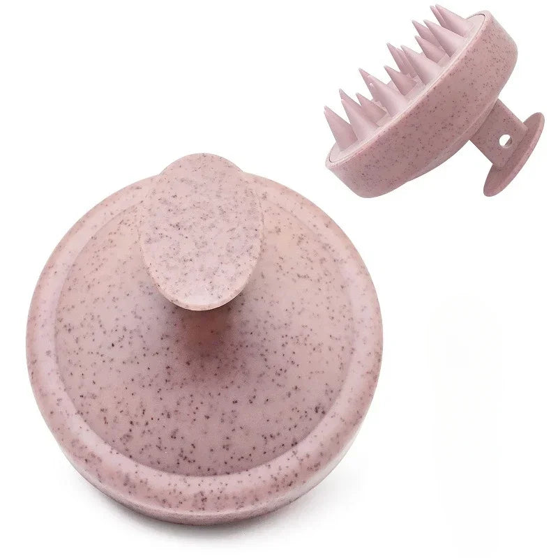 Silicone Shampoo Brush Head Scalp Massage Comb Clean The Scalp Thoroughly Body Massage Brush Bath Brush Salon Hairdressing Tool dylinoshop