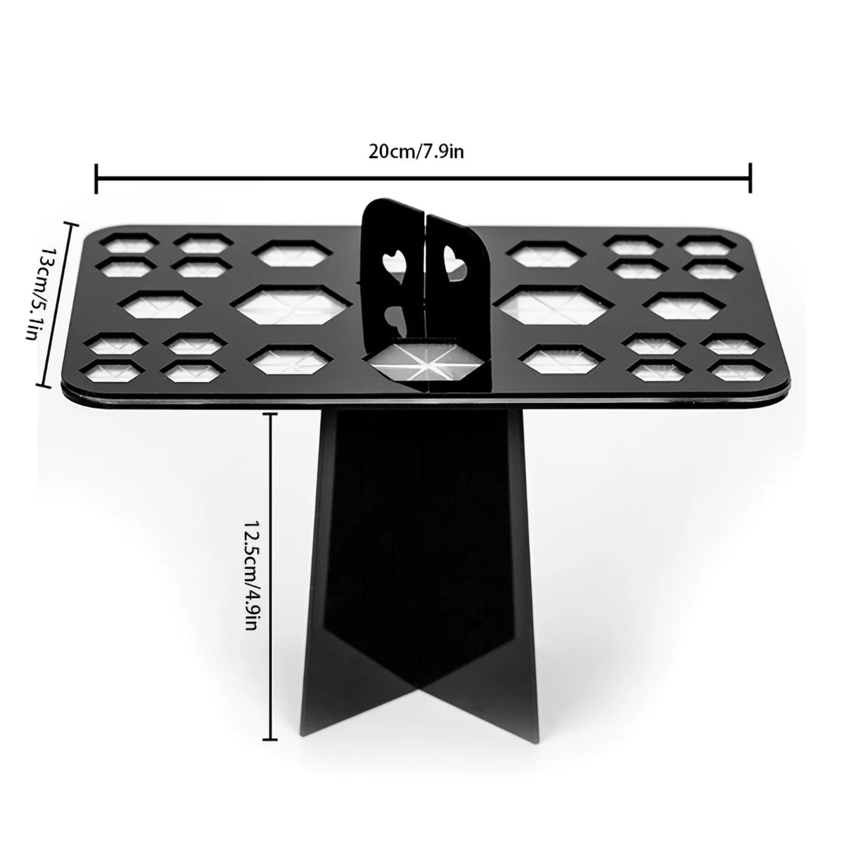 Makeup Brush Drying Rack, Acrylic Brush Drying Rack, Cleaning Storage Tool Display Rack, 14 Holes, 28 Holes, Drying Storage
