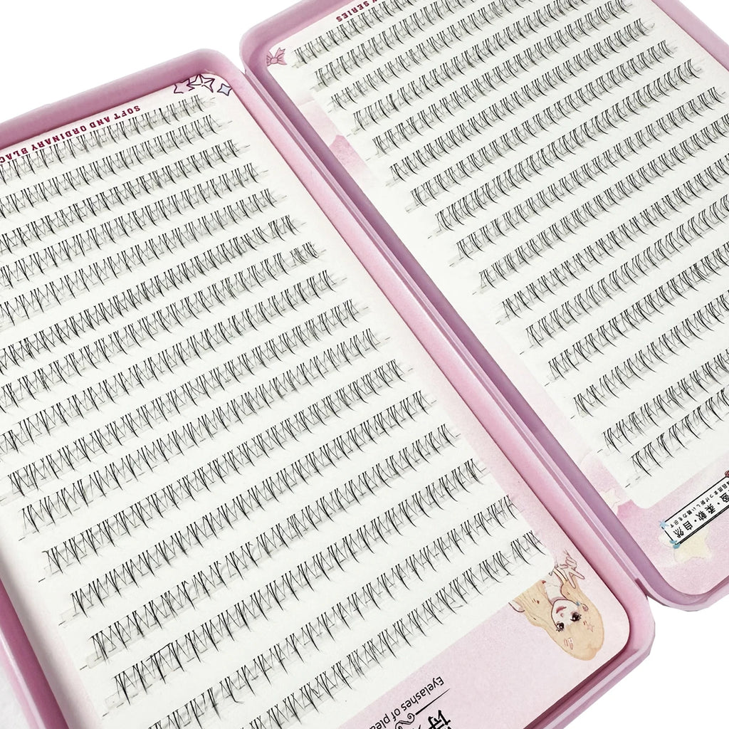 768/60pcs Under Eyelashes Extension Personal EyeLash Professional Makeup Individual Cluster Grafting Fake Lashes False Eyelashes