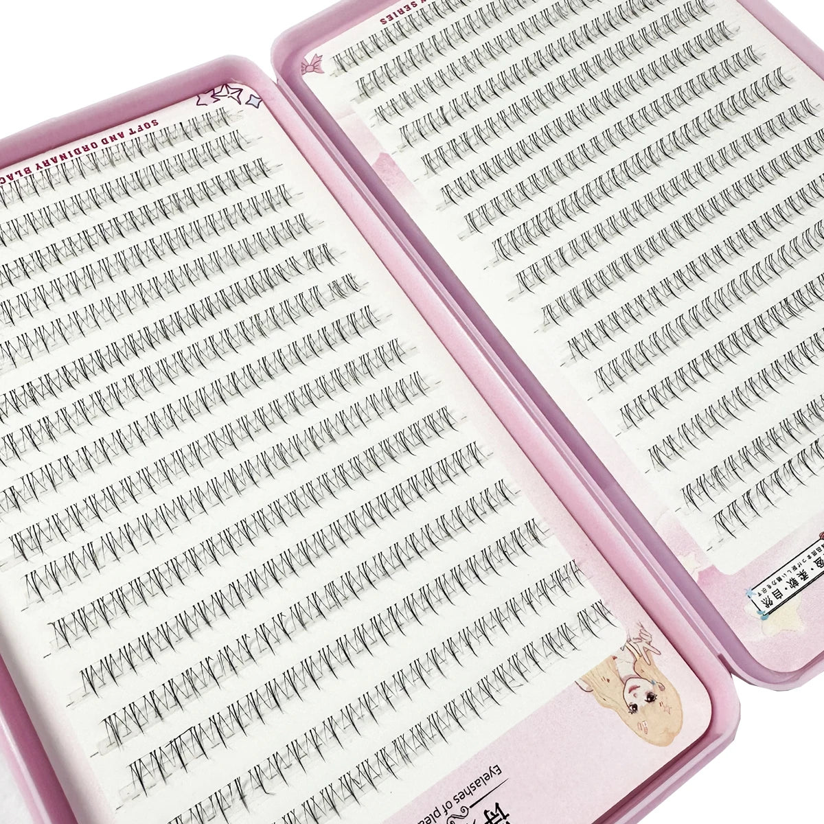 768/60pcs Under Eyelashes Extension Personal EyeLash Professional Makeup Individual Cluster Grafting Fake Lashes False Eyelashes
