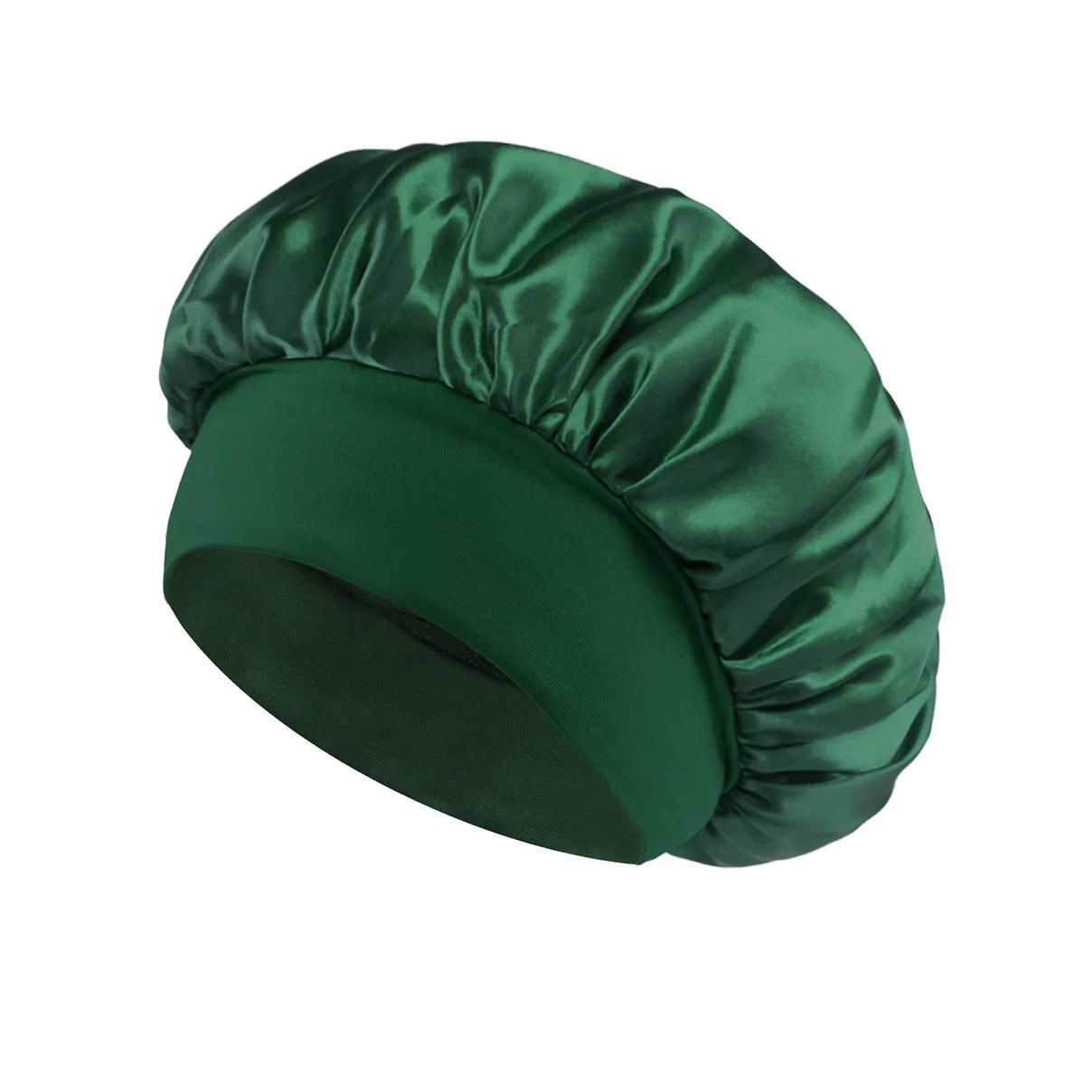1pcs Soft Silk Satin Lined Bonnet Large Satin Hair Bonnet Household Sleep Shower Cap Hair Wrap Cover for Long Hair Salon Tool dylinoshop