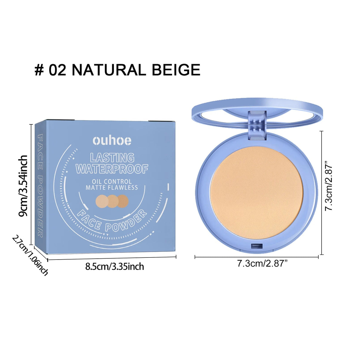 Matte Face Setting Powder Oil Control Waterproof Pore Blurring Makeup Finish  Full Coverage Loose Powder for Oily Skin dylinoshop