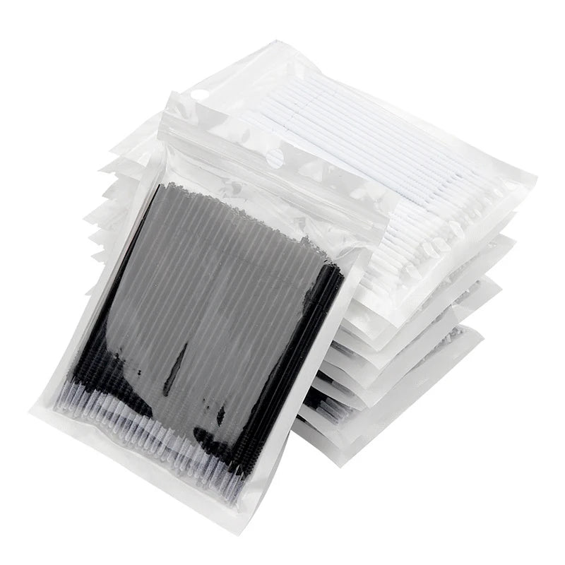 100pcs Removing Swab Micro Brush Makeup Brushes Wholesale Eyelash Extension Supplies Lashes Accessories Makeup Tools