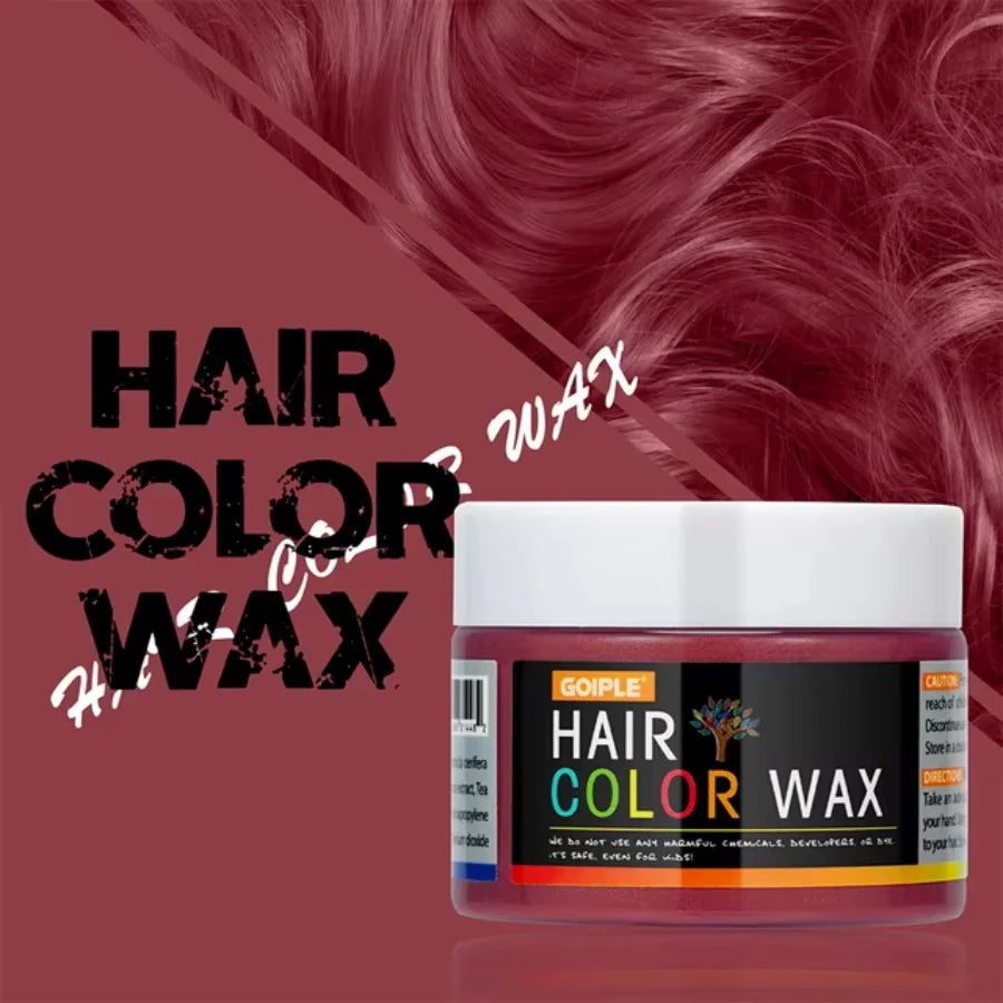 Valentine's Day DIY Hair Dyed Mud Hair Colour Wax Easy To Wash Coloring Cream One-time Hairs Beard and Eyebrows Colour Products dylinoshop