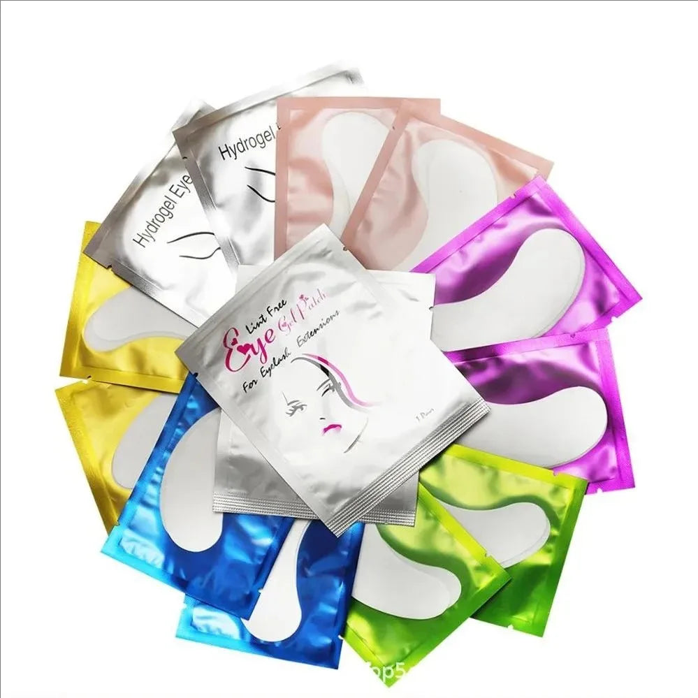 50 Pairs Eye Patches Eyelash Extension Under Eye Pads Makeup Lashes Patch Tip Stickers Pads For Eyelash Extension Supplies