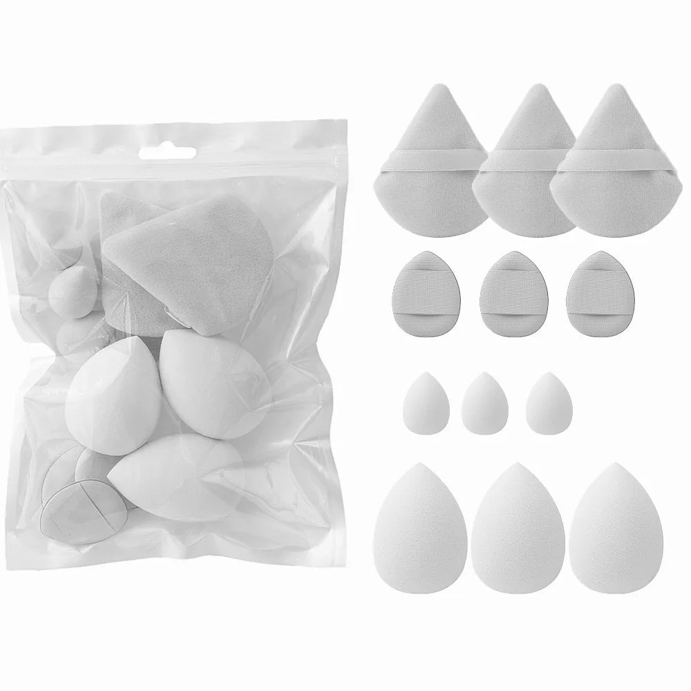 12-Piece Makeup Sponge Set – 4 Styles, Wet & Dry Use dylinoshop