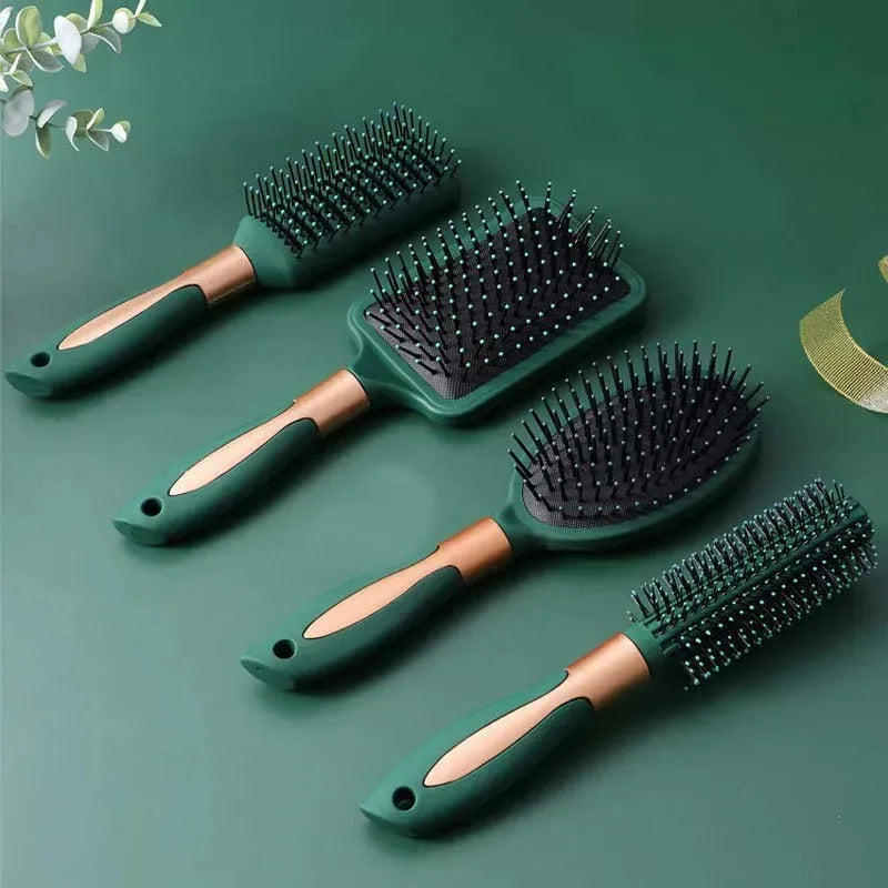 Anti-Static Oval round Air Cushion Comb Scalp Massage Exfoliating Tool for Salon SPA Professional Hair Styling Care Accessory dylinoshop