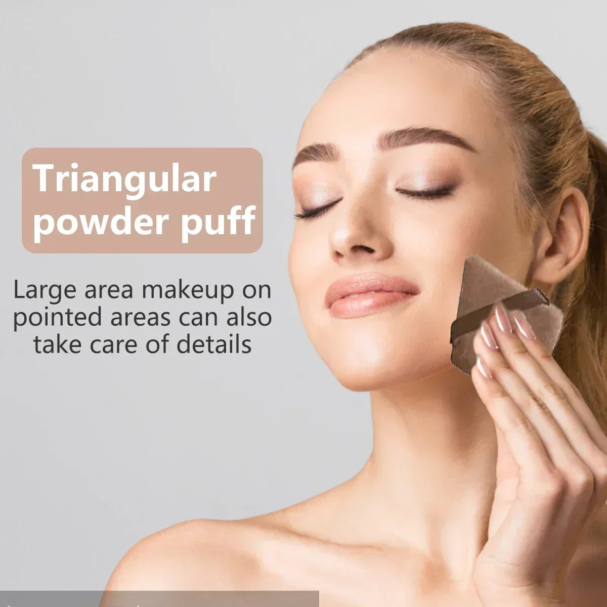 20/40Pcs Makeup Brushes and Sponges Set, Brown Makeup Puff, Beauty Egg, Headband, Wristband Remover Kit, Makeup Tool, Gift,