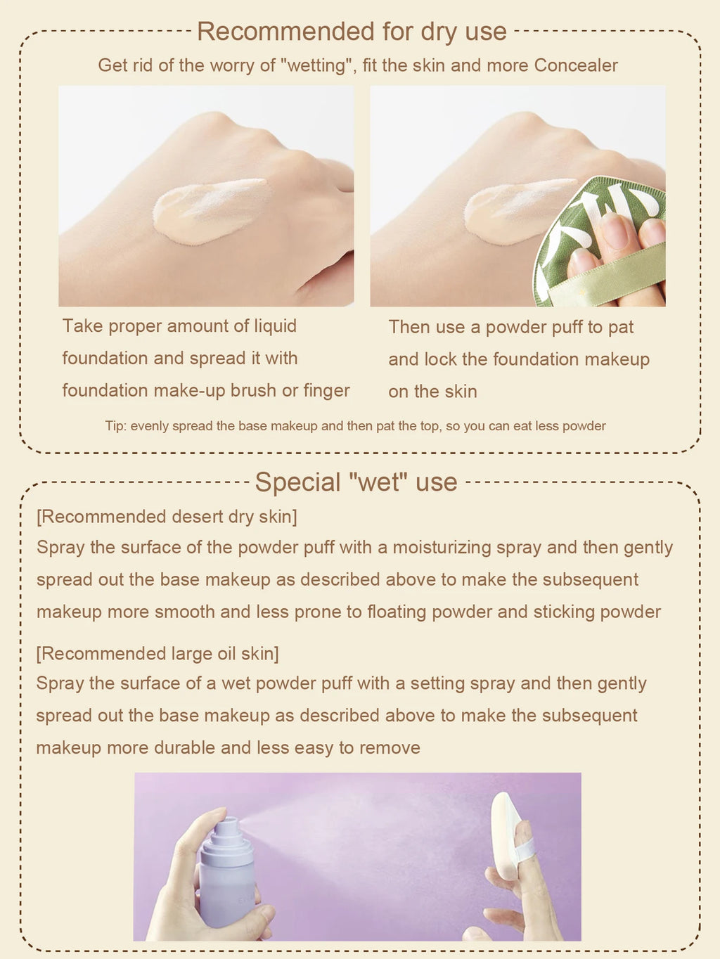 XL Super Thick Cosmetics Puff Concealer Foundation Sponge Cushions Large Size Wet Dry Use Face Beauty Makeup Puffs Tools