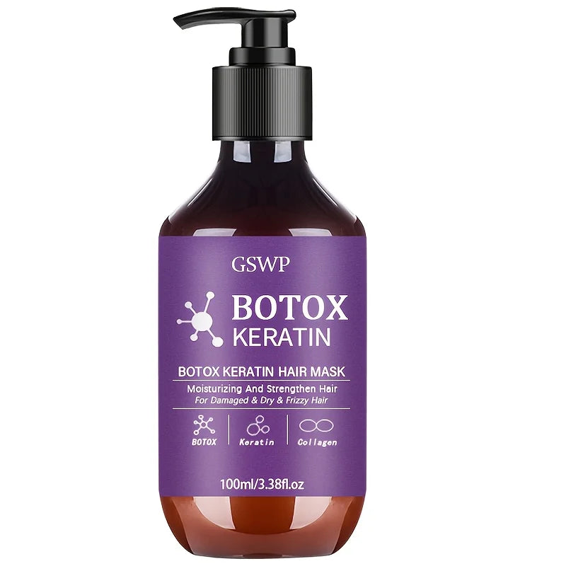 GSWP Botox Keratin Hair Mask, moisturizes and strengthens damaged hair, reduces frizz, split ends and tangles.100ml/200ml dylinoshop