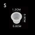 1000 PCS Plastic Disposable Tattoo Ink Cups Pigment Clear Holder Container Cap Tattoo Accessory Permanent Makeup