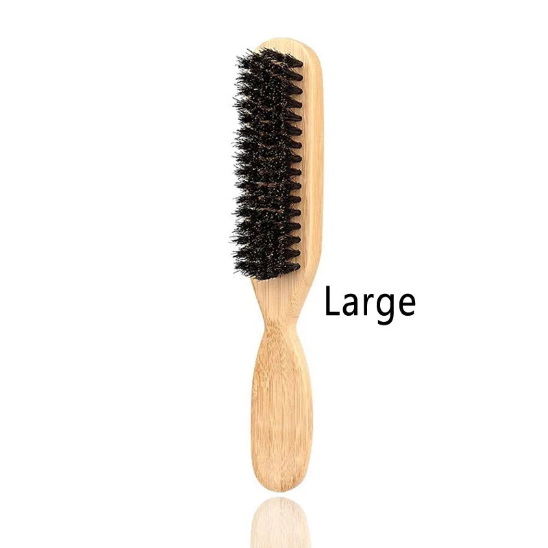 Brown Pointed-Tail Bristle Comb - Unisex, Smooth & Anti-Static, No Tangles No Hair Damage, Home Use dylinoshop