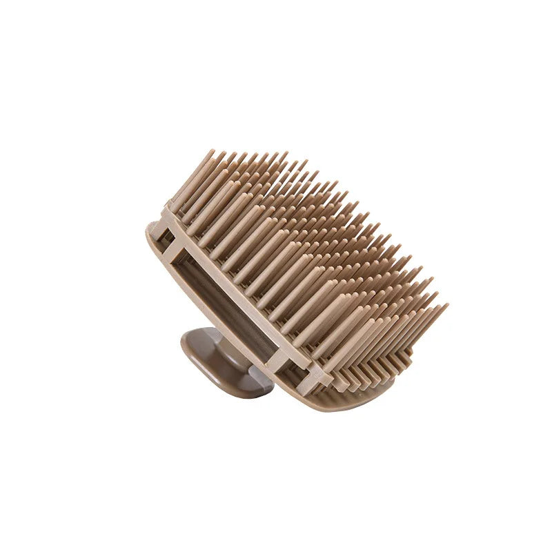 1pcs Silicone Shampoo Brush Head Scalp Massage Comb Hair Washing Comb Body Massage Shower Brush Salon Hairdressing Tool dylinoshop
