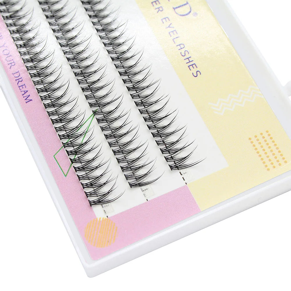 MUYD 120PCS Dovetail Fly Silk Eyelashes V Shape Fish Tail High Quality Individual Lashes Extension Eyelash Makeup