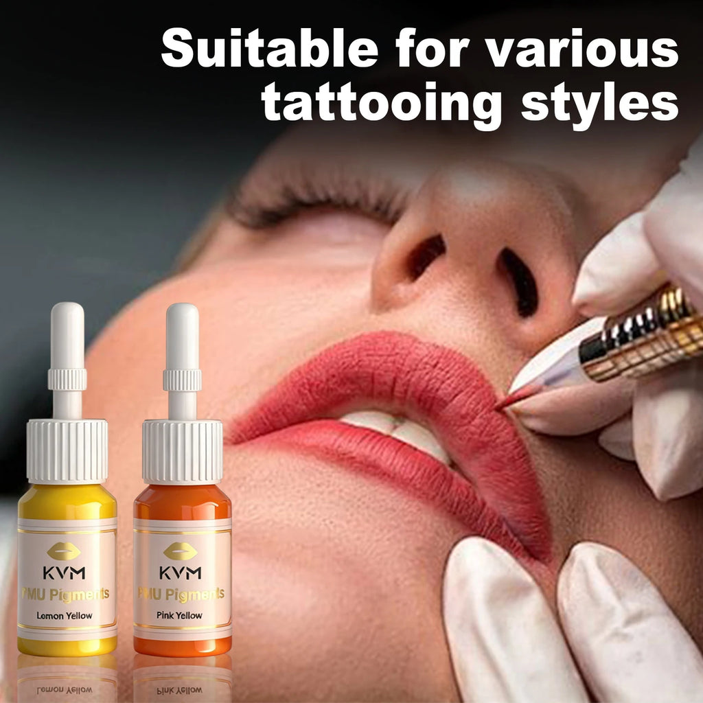 5/8pcs 5ML Tattoo Pigments Makeup Tattoo Lips Eyebrows Eyeliners Pigments Semi Permanent Tattoo Pigments Beauty Art Women Use