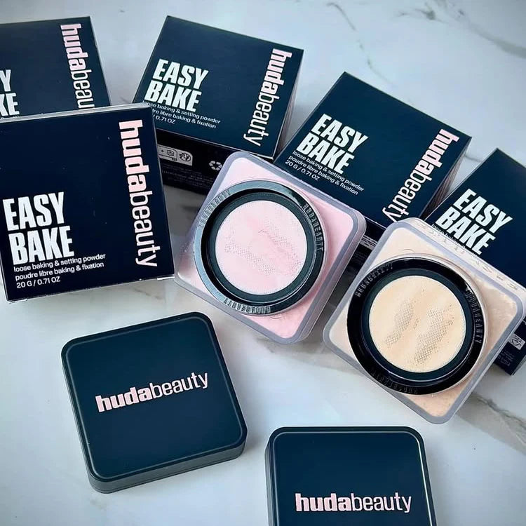 2 Colors Easy Bake Loose Powder Brightening Correcting Duo LongLasting Oil Control Natural Face Waterproof BrighTening Makeup