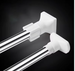 2x Telescopic Adjustable Clothes Dryer Tension Rod – Multipurpose and Reliable! 