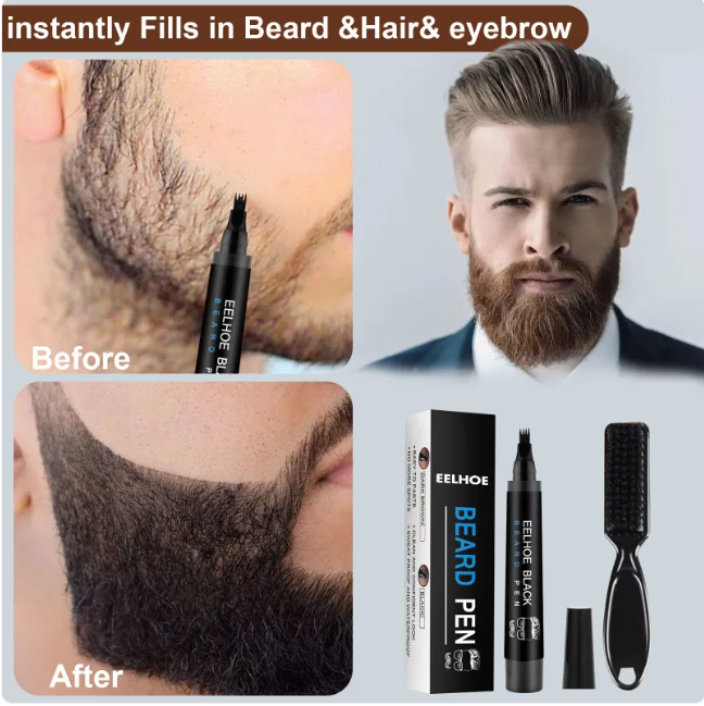 BeardFix™ — Fill patchy spots fast with our sweatproof precision pen 