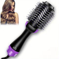 4-in-1 Hot Air Styling Brush with Rotating Ceramic Barrel - Dries, Curls, Straightens & Volumizes