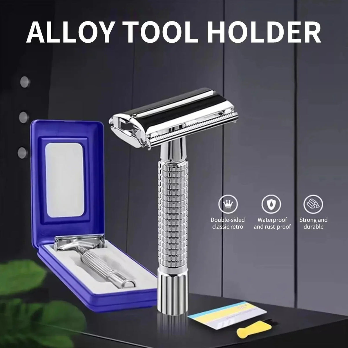 Double Edge Safety Razor for Unisex Safety Razor with a Delicate Box Holder With Blade Professional Barber Styling Accessories dylinoshop