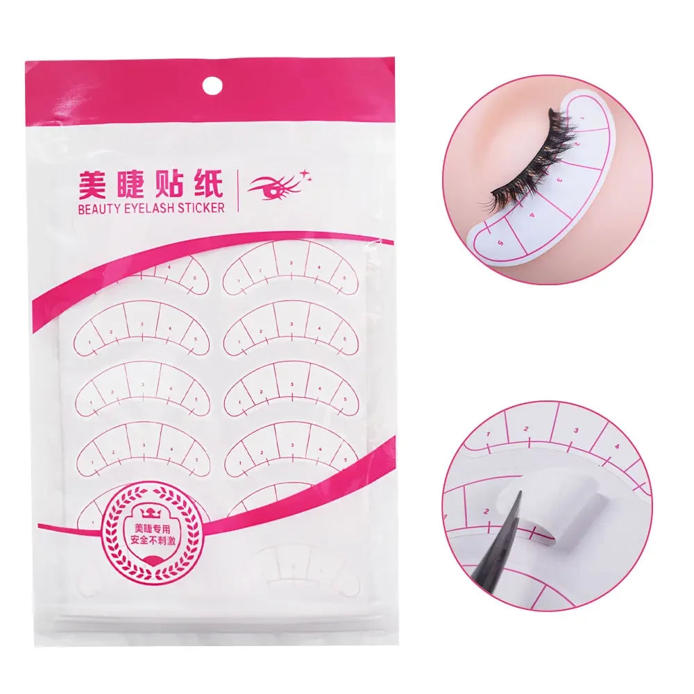 Wholesale  Paper Patches 3D Eyelash Under Eye Pads Lash Eyelash Extension Practice Eye Tips Sticker Wraps Makeup Tools eye pads